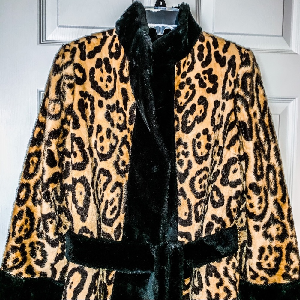 Vintage 1960s Leopard Russian Princess Coat